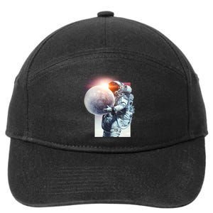 Moon Play Graphic 7-Panel Snapback Hat