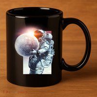 Moon Play Graphic 11oz C Handle Ceramic Mug