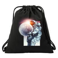 Moon Play Graphic Drawstring Bag