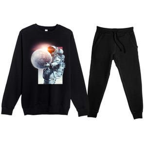 Moon Play Graphic Premium Crewneck Sweatsuit Set