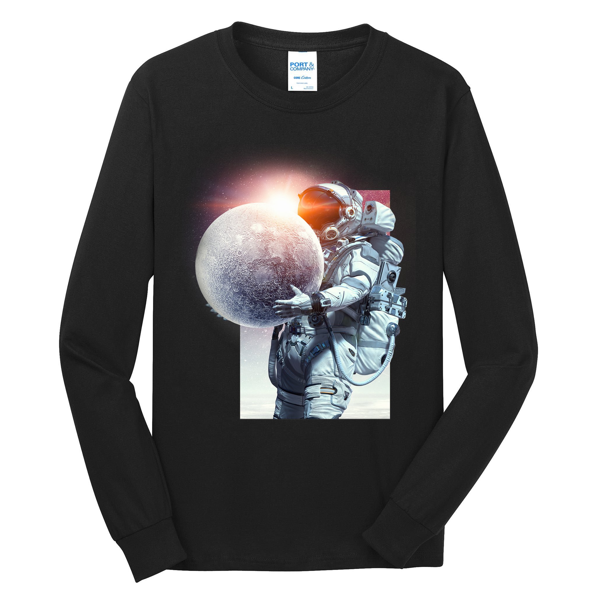 Moon Play Graphic Tall Long Sleeve T-Shirt