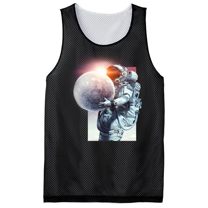 Moon Play Graphic Mesh Reversible Basketball Jersey Tank