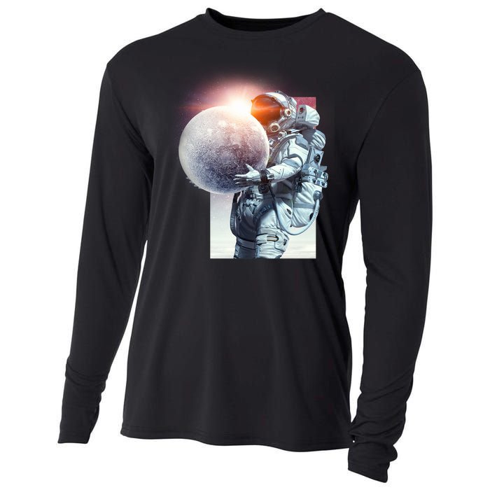 Moon Play Graphic Cooling Performance Long Sleeve Crew