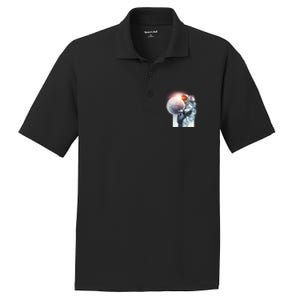 Moon Play Graphic PosiCharge RacerMesh Polo