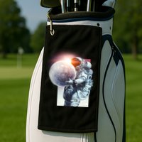 Moon Play Graphic Golf Towel