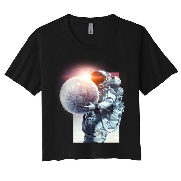 Moon Play Graphic Crop Top