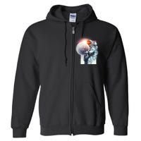 Moon Play Graphic Full Zip Hoodie