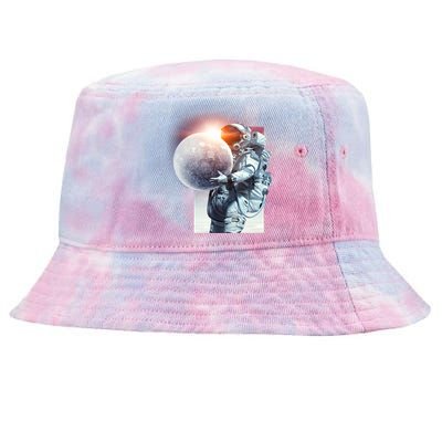 Moon Play Graphic Tie-Dyed Bucket Hat