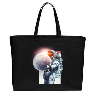 Moon Play Graphic Cotton Canvas Jumbo Tote