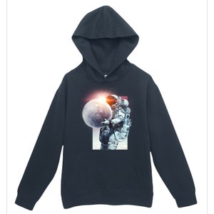 Moon Play Graphic Urban Pullover Hoodie