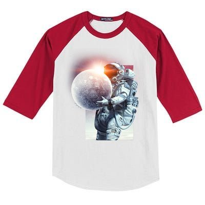 Moon Play Graphic Kids Colorblock Raglan Jersey