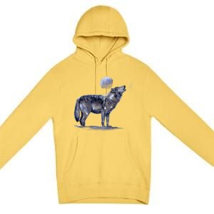 Moon Wolf Premium Pullover Hoodie