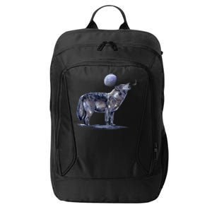 Moon Wolf City Backpack