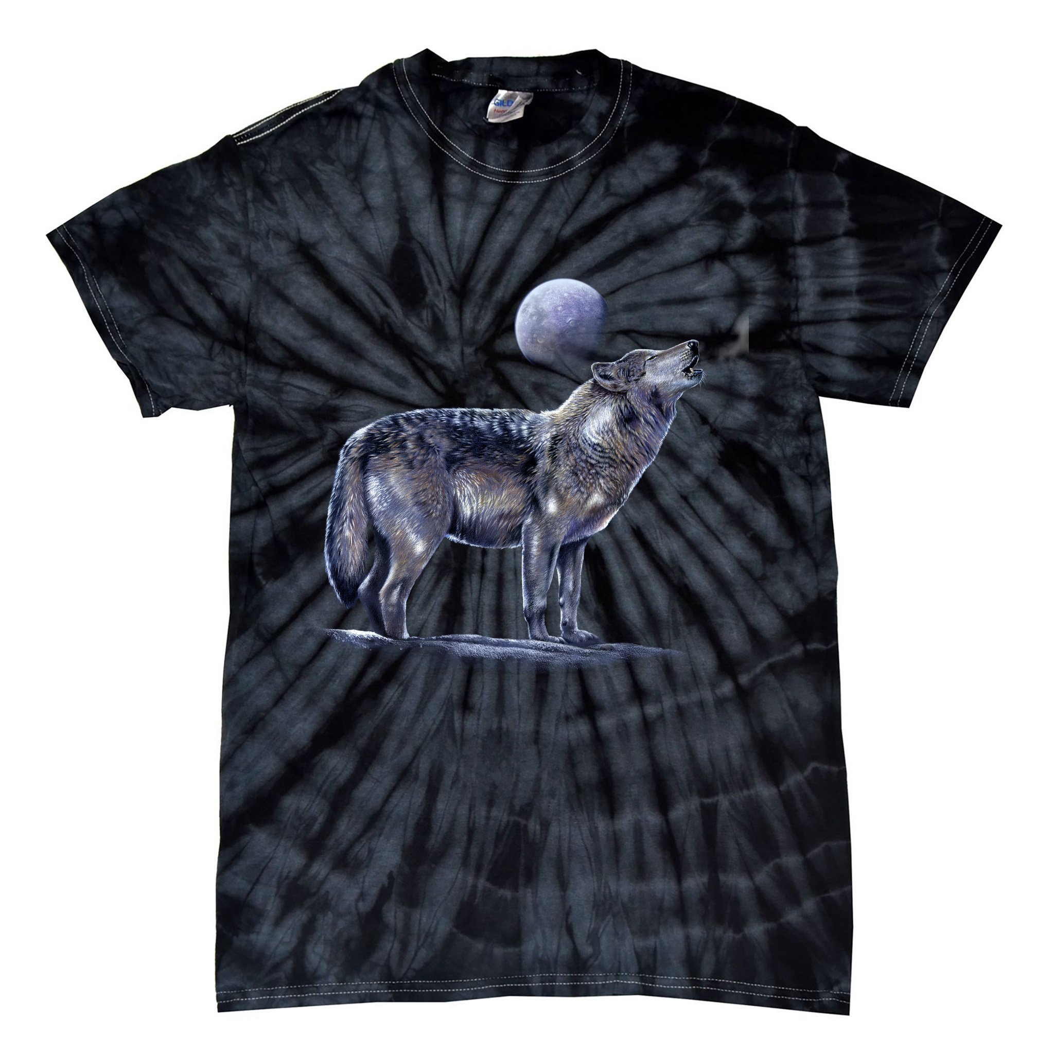 Moon Wolf Tie-Dye T-Shirt