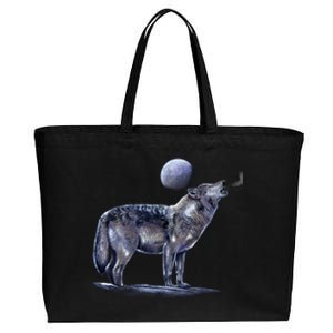 Moon Wolf Cotton Canvas Jumbo Tote