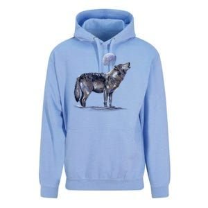 Moon Wolf Unisex Surf Hoodie