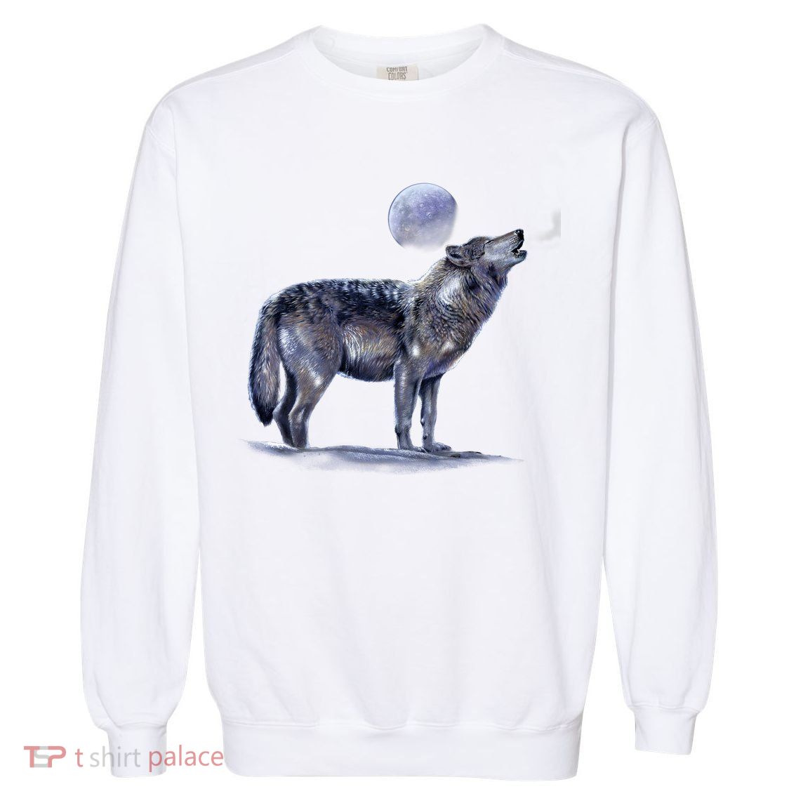 Moon Wolf Garment-Dyed Sweatshirt
