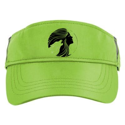 Moon Wolf Illustration Adult Drive Performance Visor