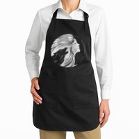 Moon Wolf Illustration Apron
