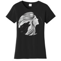 Moon Wolf Illustration Women's T-Shirt