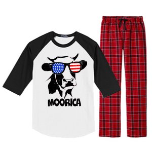 Moorica Cow Raglan Sleeve Pajama Set