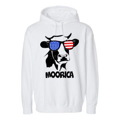 Moorica Cow Garment-Dyed Fleece Hoodie