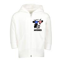 Moorica Cow Toddler Zip Fleece Hoodie