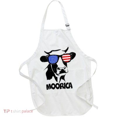 Moorica Cow Full-Length Apron With Pockets