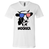 Moorica Cow V-Neck T-Shirt