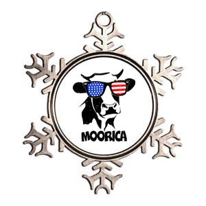 Moorica Cow Metallic Star Ornament