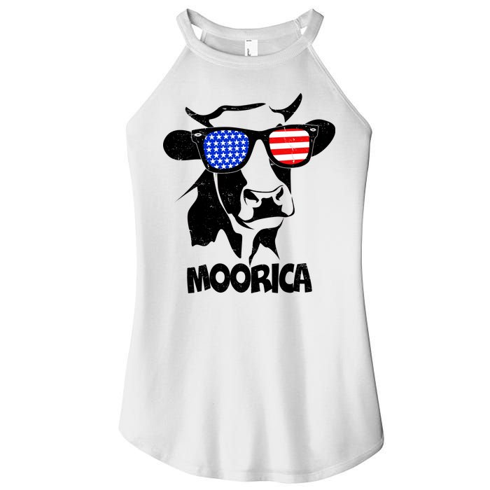 Moorica Cow Women’s Perfect Tri Rocker Tank