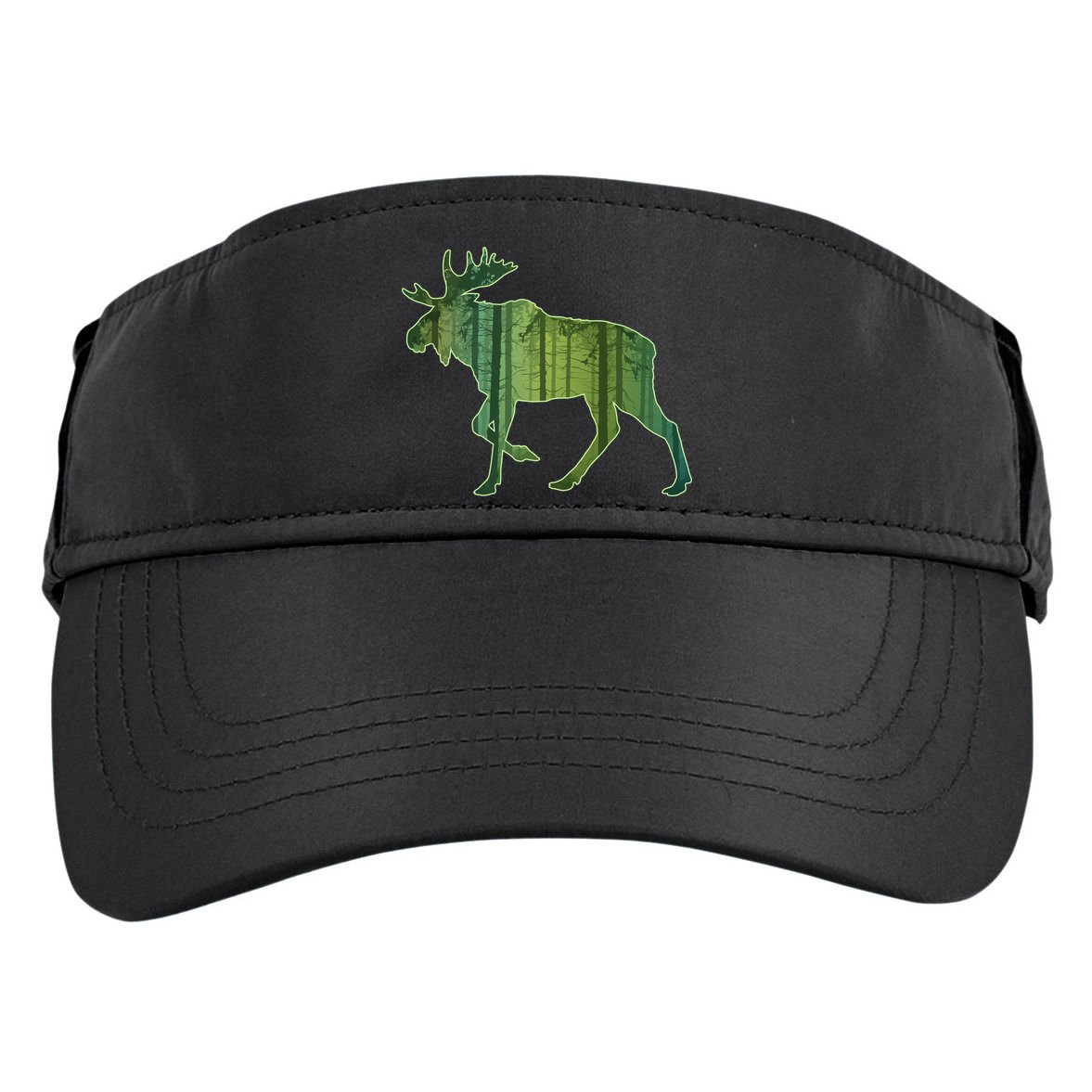 Moose Forest Silhouette Adult Drive Performance Visor