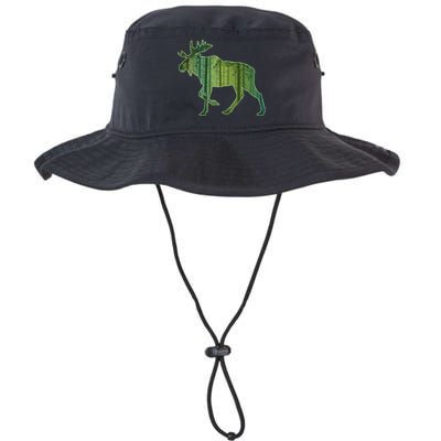 Moose Forest Silhouette Bucket Hat
