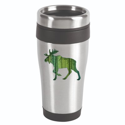 Moose Forest Silhouette 16oz Travel Tumbler