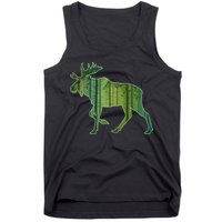 Moose Forest Silhouette Tank Top