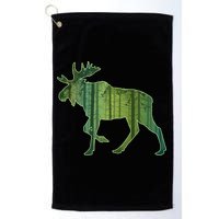 Moose Forest Silhouette Golf Towel