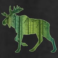 Moose Forest Silhouette Golf Towel