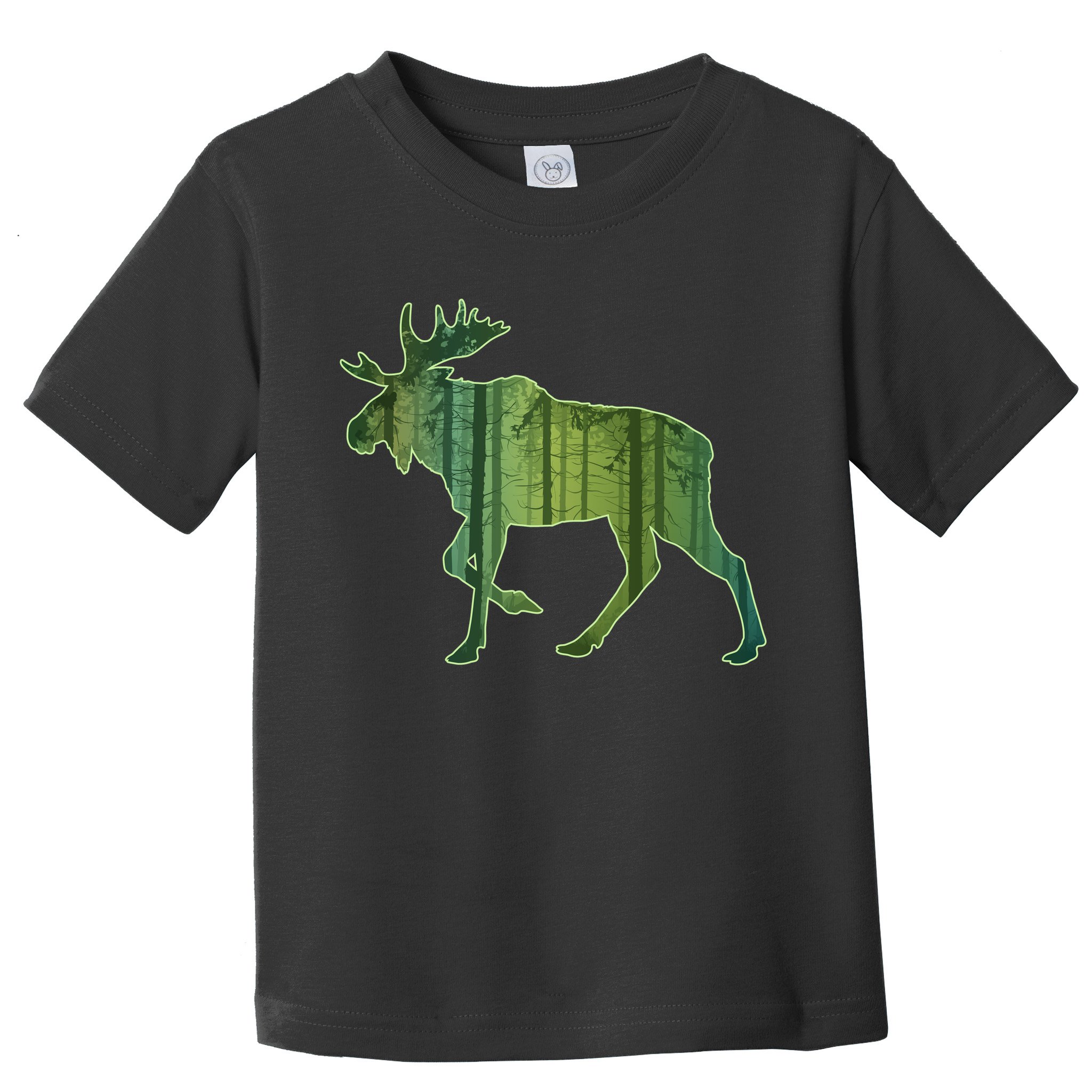 Moose Forest Silhouette Toddler T-Shirt