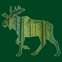 Moose Forest Silhouette Apron