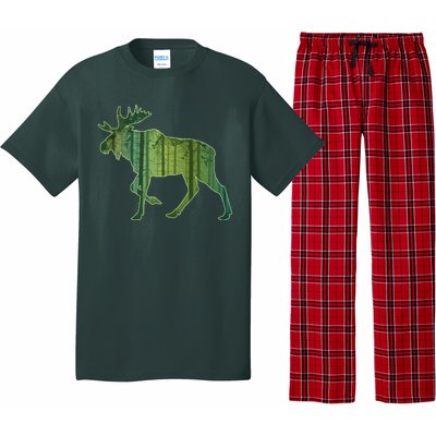 Moose Forest Silhouette Pajama Set