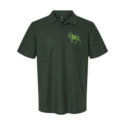 Moose Forest Silhouette Polo