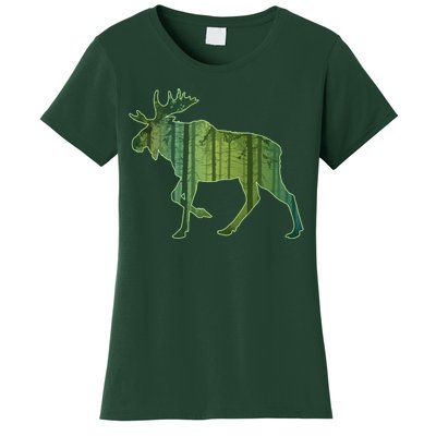 Moose Forest Silhouette Women's T-Shirt