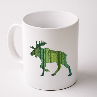 Moose Forest Silhouette Coffee Mug