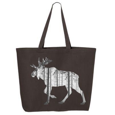 Moose Forest Silhouette Grey Style 25L Jumbo Tote