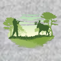 Moose Hunting Long Sleeve Shirt