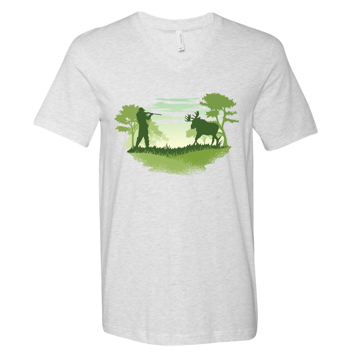 Moose Hunting V-Neck T-Shirt
