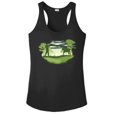 Moose Hunting Ladies PosiCharge Competitor Racerback Tank