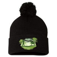 Moose Hunting Pom Pom 12in Knit Beanie
