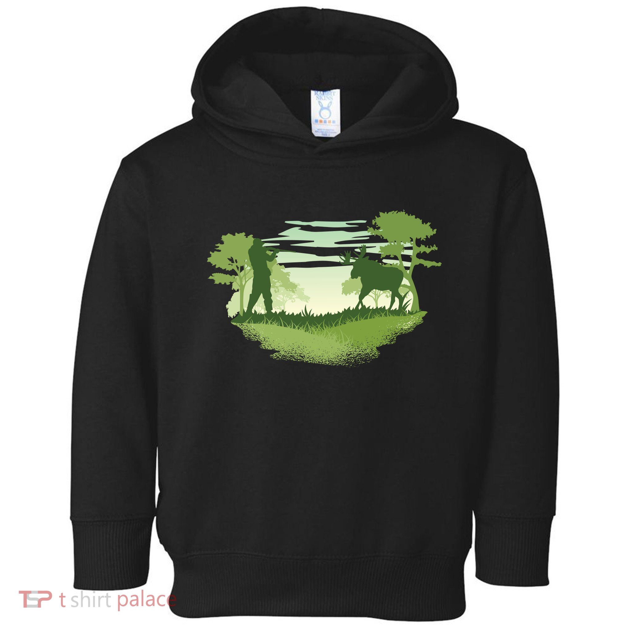Moose Hunting Toddler Hoodie