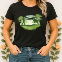 Moose Hunting Womens T-Shirt